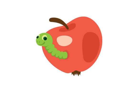 Apple and Worm Emoji: Crafts for School Amp Branding