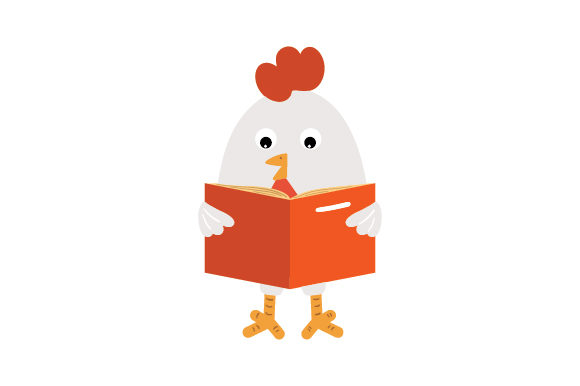 Chicken Reading a Book: Crafts for School Amp