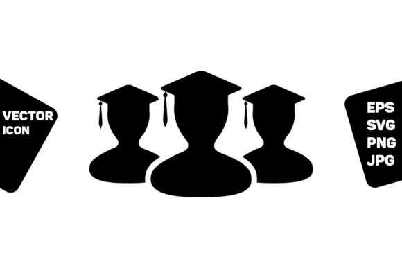 College Student Icons: Modern Graphics for Brands