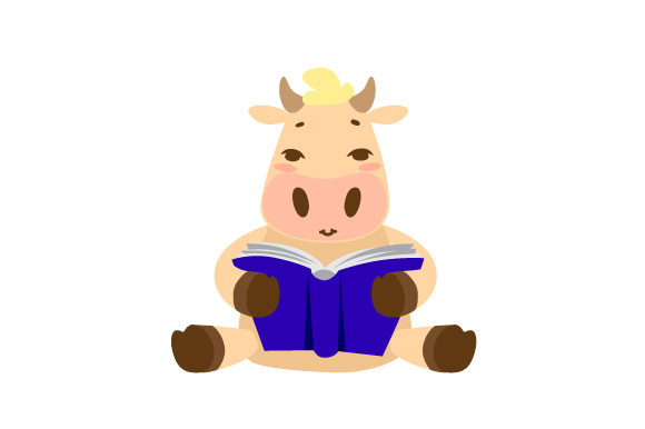 Cow Reading Book: Cute Crafts for School Amp Projects