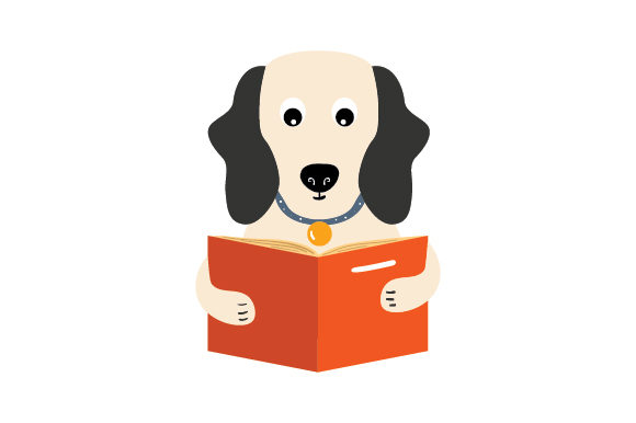 Dog Reading a Book: Crafts for School Amp