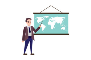 Geography Teacher: Crafts for School Amp Branding