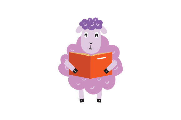 Lamb Reading a Book: Crafts for School Amp