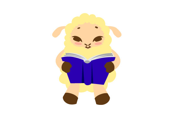 Sheep Reading Book for Crafts and School Amp Projects